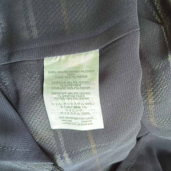 J. Crew Plaid Halter Neck Top - Blue, Green and Yellow Sz 2 - Picture 6 of 6